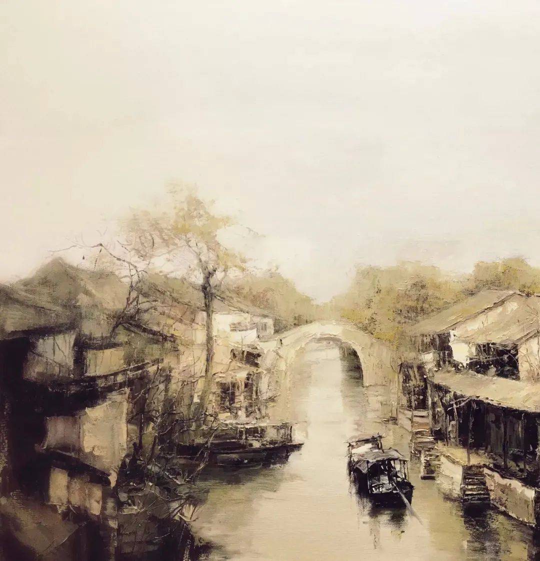 艺术家卢自然的风景油画,唯美而抒情!