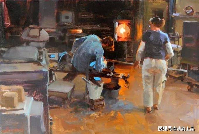 光与色的交响,美国画家金·英格利什,油画作品欣赏