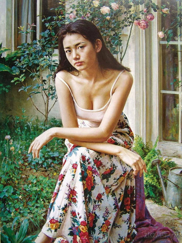 旅美画家关则驹最美人体油画,技法细腻、委婉含蓄