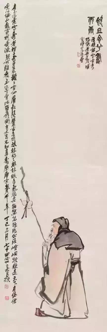 吴昌硕画人物:取其神,不肖其貌
