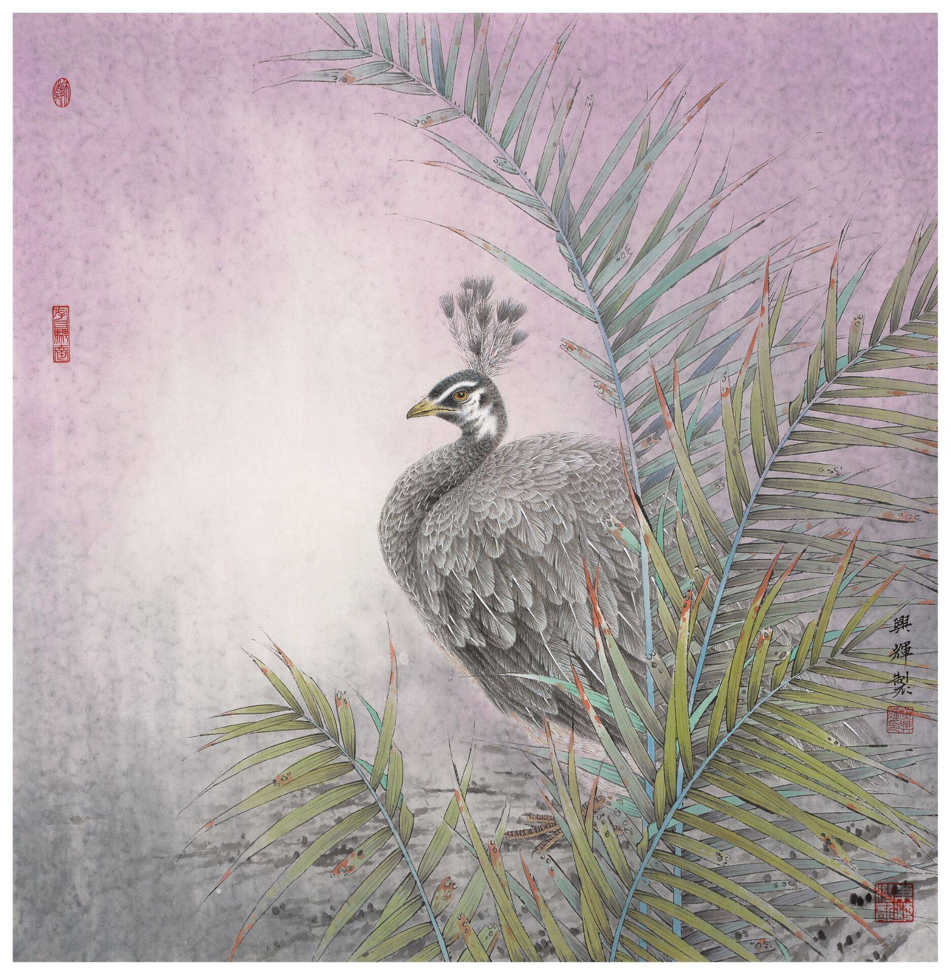 天趣自然 律如乐韵 ---青年画家黄兴辉工笔花鸟画作赏析