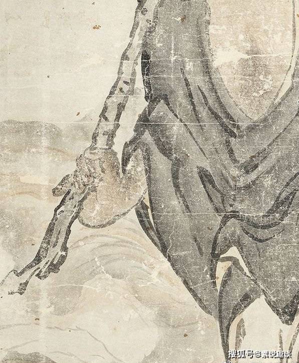 500年前的达摩古画,人物眼神让人害怕,如今很难画出这种感觉