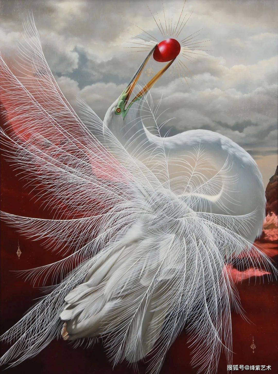 超写实画家在木板上绘画,以为有什么奥秘,结果却是因为穷