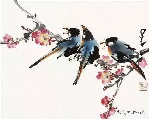 赵少昂画鸟儿,最是热闹