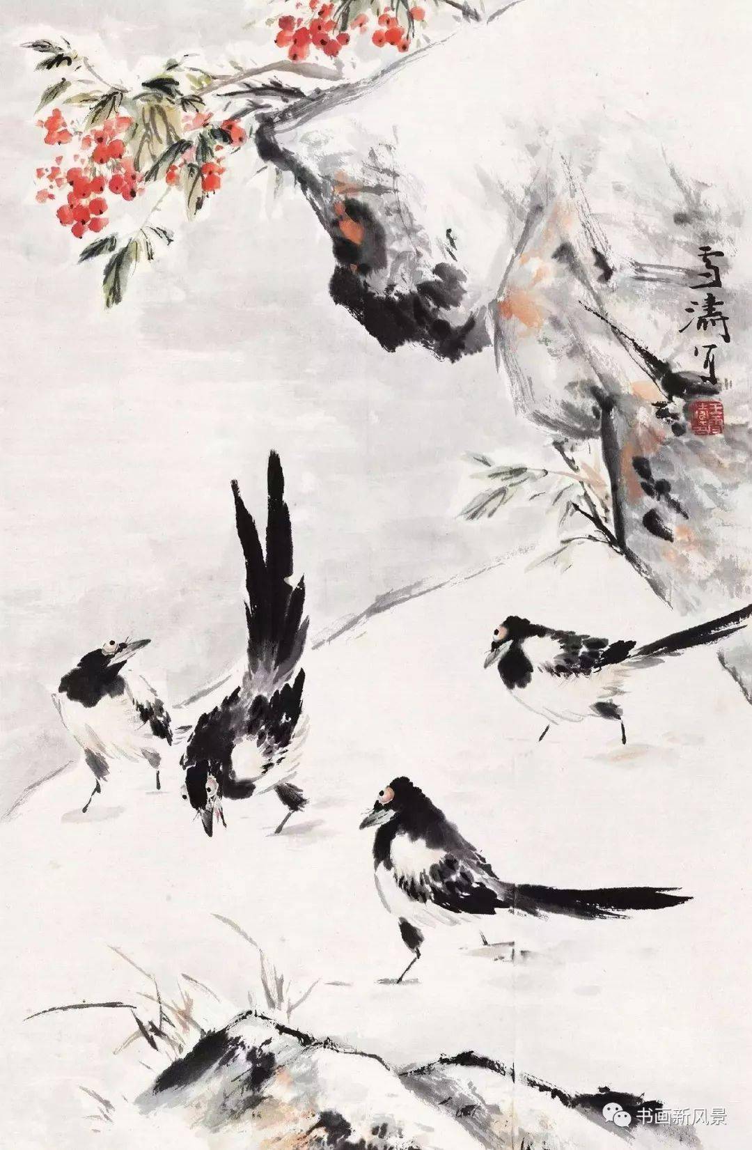 王雪涛画喜鹊精选30幅,养眼!