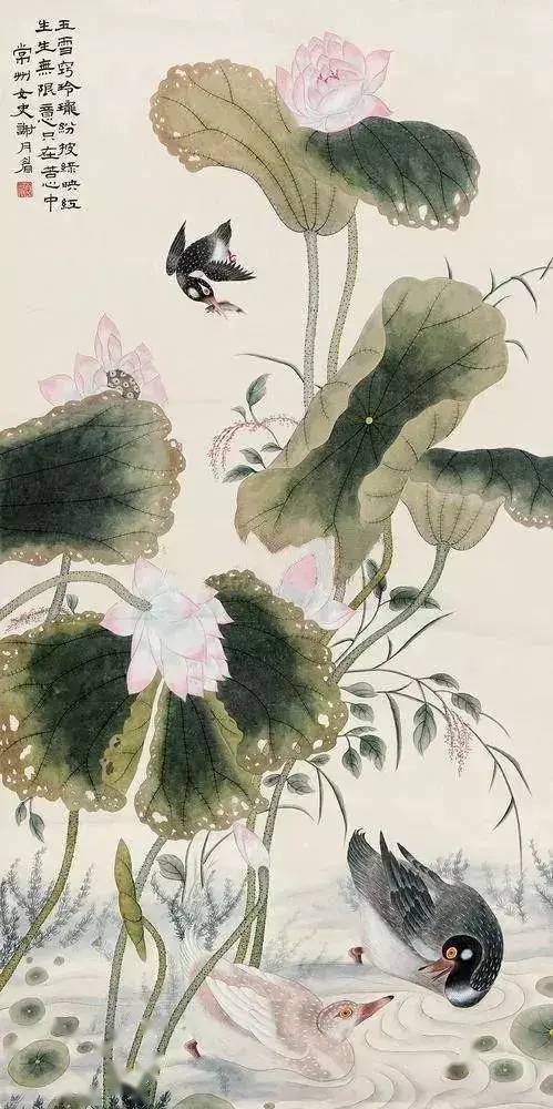她凭天赋自学书画,画画不到20年,却堪称“花鸟圣手”
