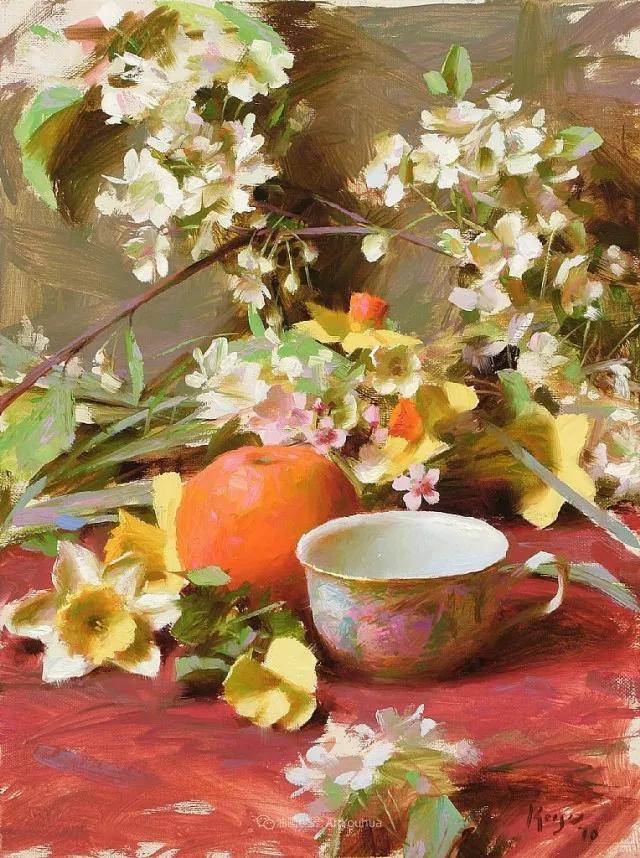 美国画家丹尼尔·基斯,花卉作品选