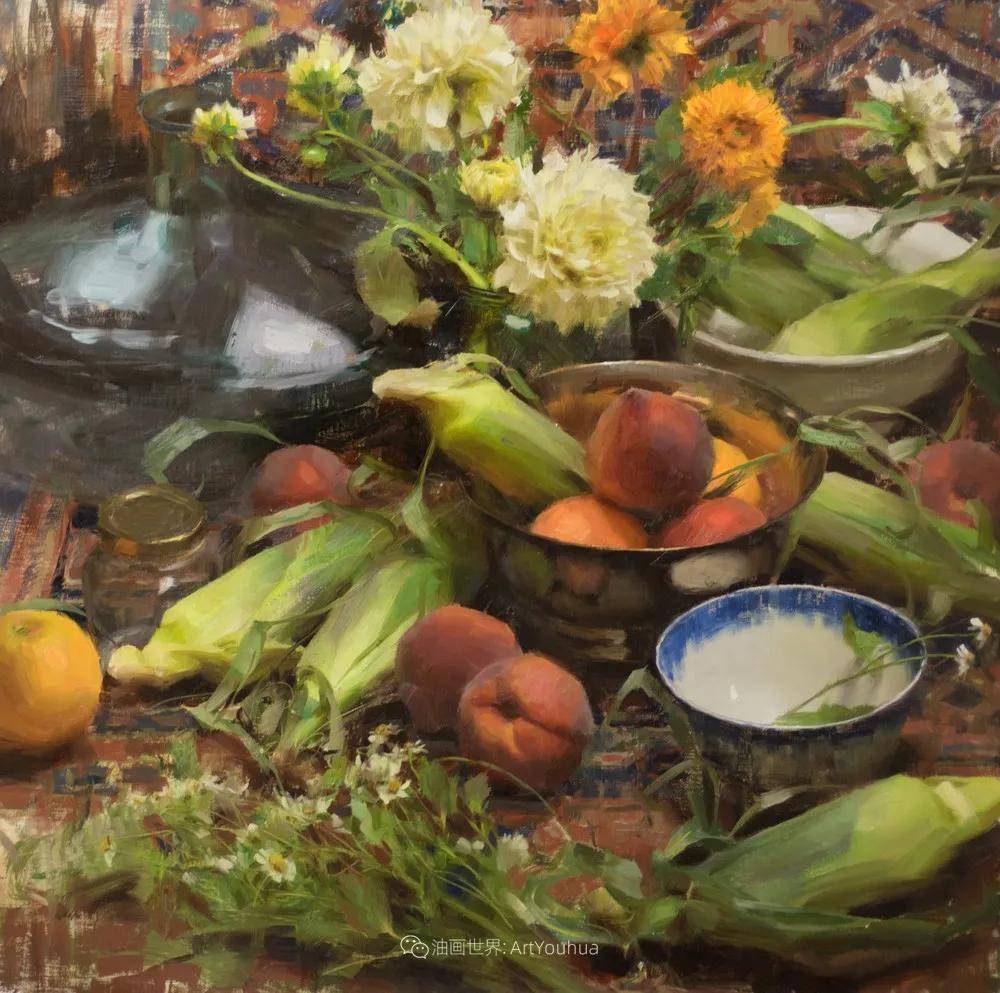 美国画家丹尼尔·基斯,花卉作品选