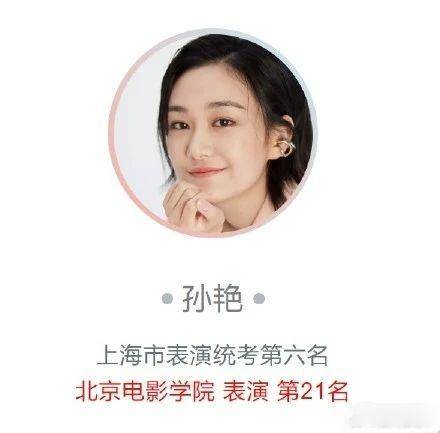 孙俪妹妹艺考获北电专业21名,和张子枫是同学,已有4部作品