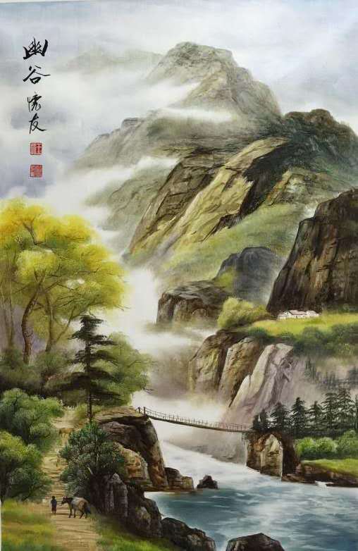 中国美术家协会会员王怀友山水冰雪画鉴赏