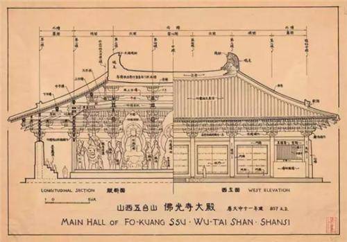 梁思成的古建筑手绘稿:当时没有CAD,但精美程度却令人叹为观止