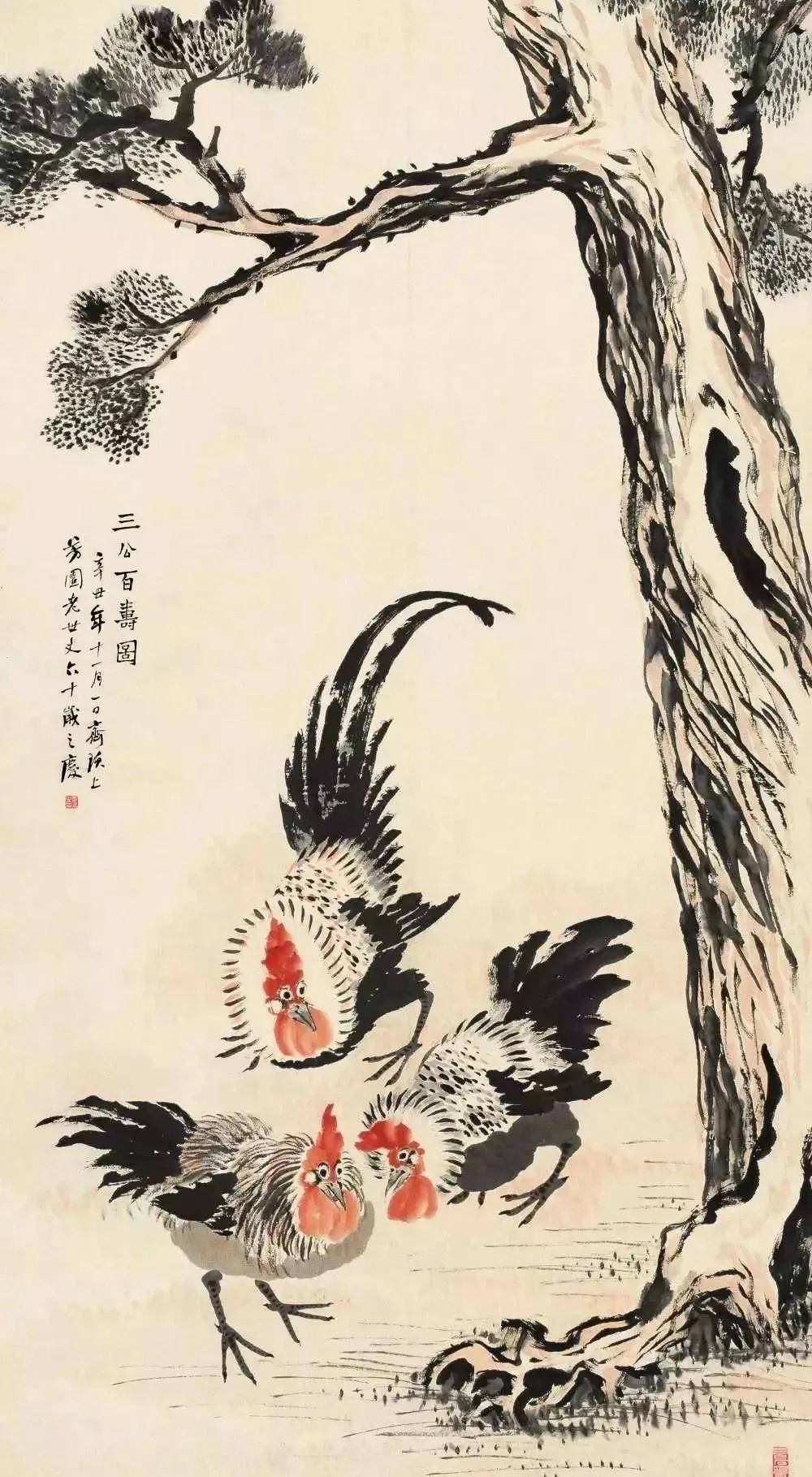 这幅画里有七只柴鸡,每只近500万!
