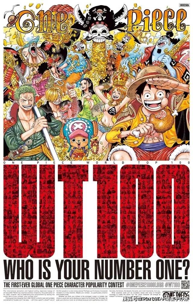《海贼王》1000话全球角色投票:人气最高不是路飞,而是索隆