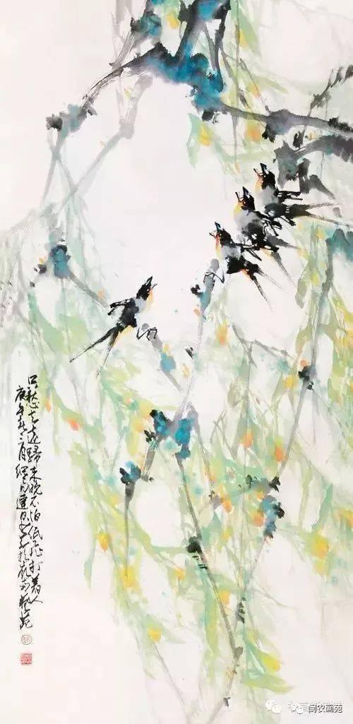 赵少昂画鸟儿,最是热闹
