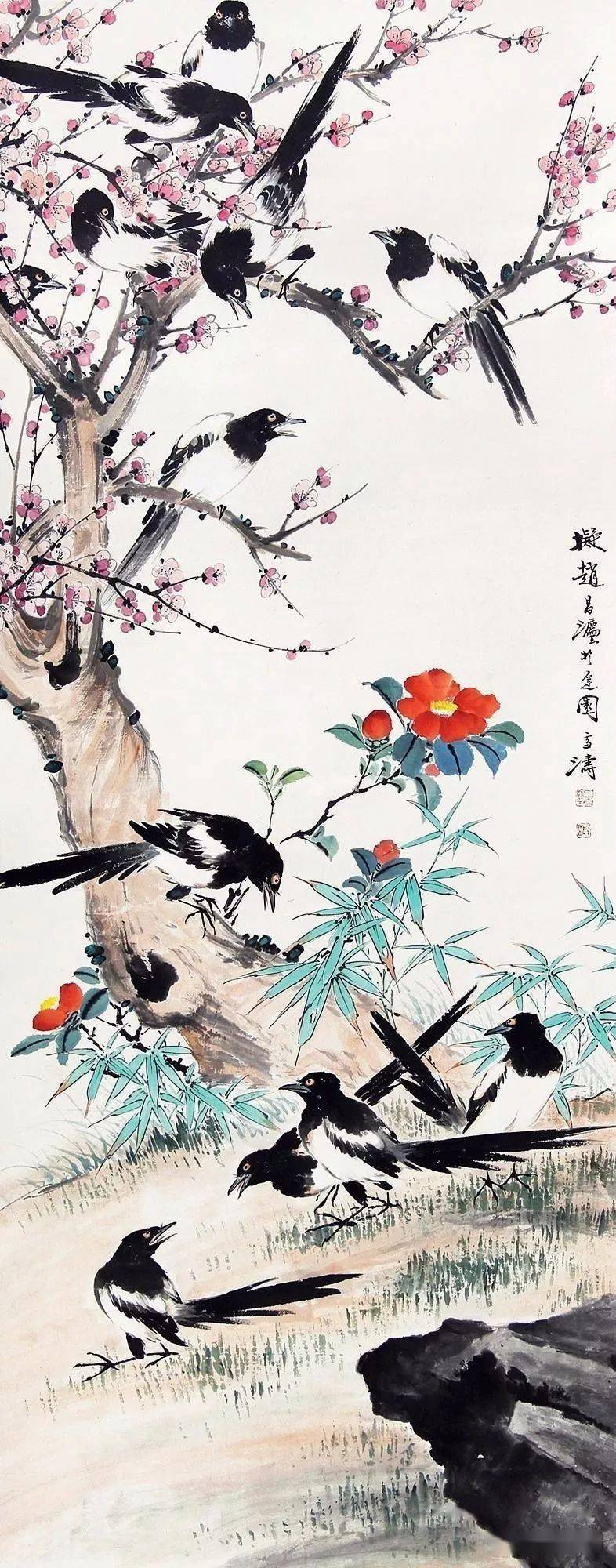 王雪涛画喜鹊精选30幅,养眼!
