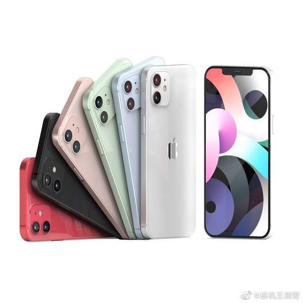 iPhone 12系列最新渲染图曝光:六款配色 你爱哪个?