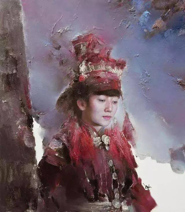 这画家火了,大笔触画出霸屏水彩,这光感够绝,极致东方的美!