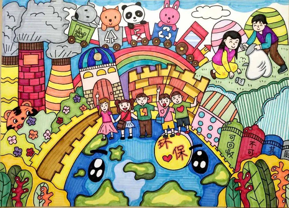 宿迁市“美丽中国,我是行动者” 青少年绘画获奖作品展示(二)