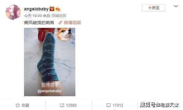 Baby罕见晒娃,小海绵肉嘟嘟太可爱,可惜被郭敬明蹭了热度