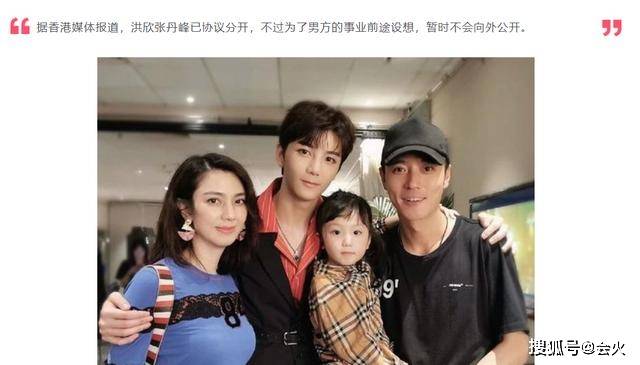 洪欣张丹峰已协议离婚?受老公婚外情风波影响大,至今仍伤心难忘