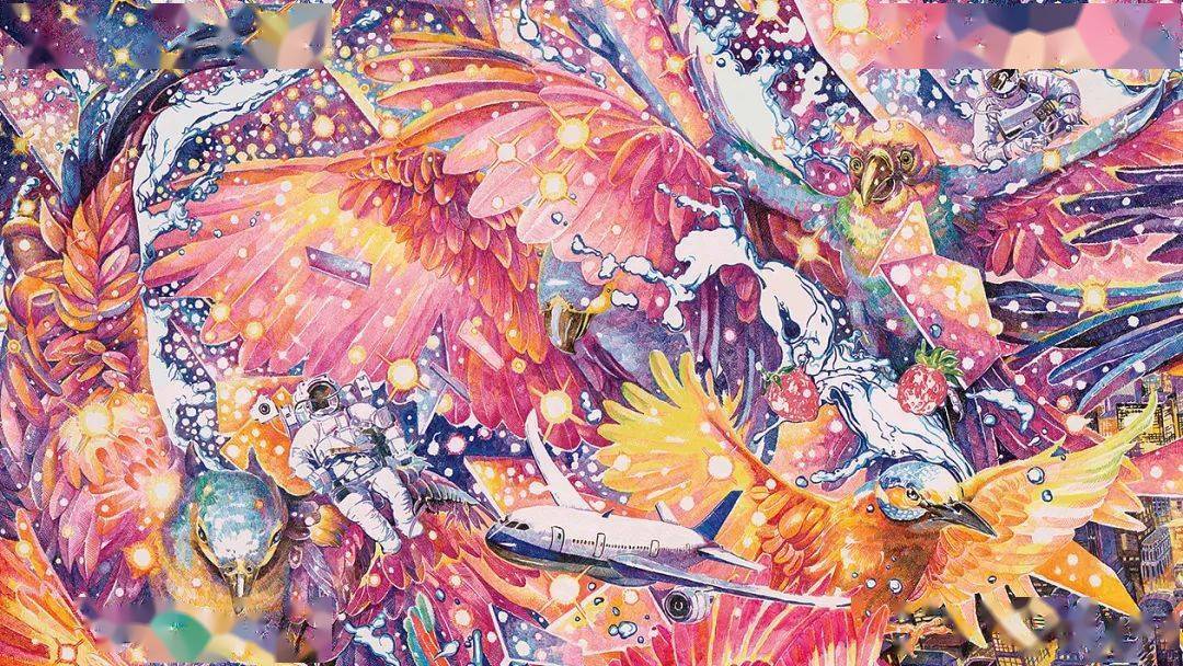 央美才女笔下作品,画到了极致!视觉效果真的太“变态”!