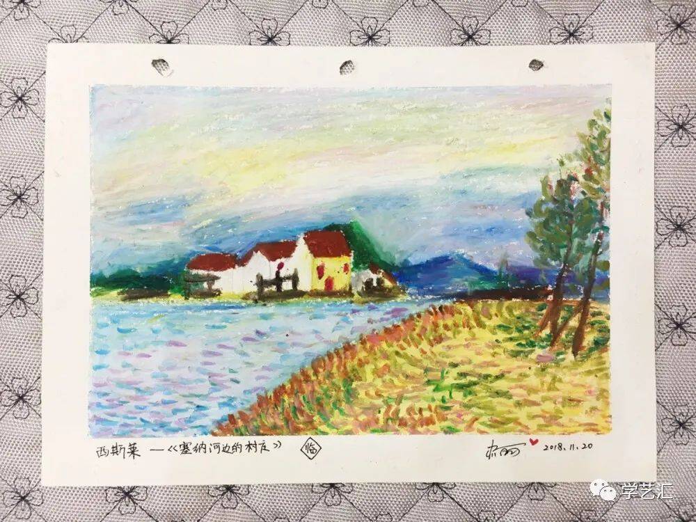 油画棒画出来的作品一样有细节,这画面效果,惊呆了!