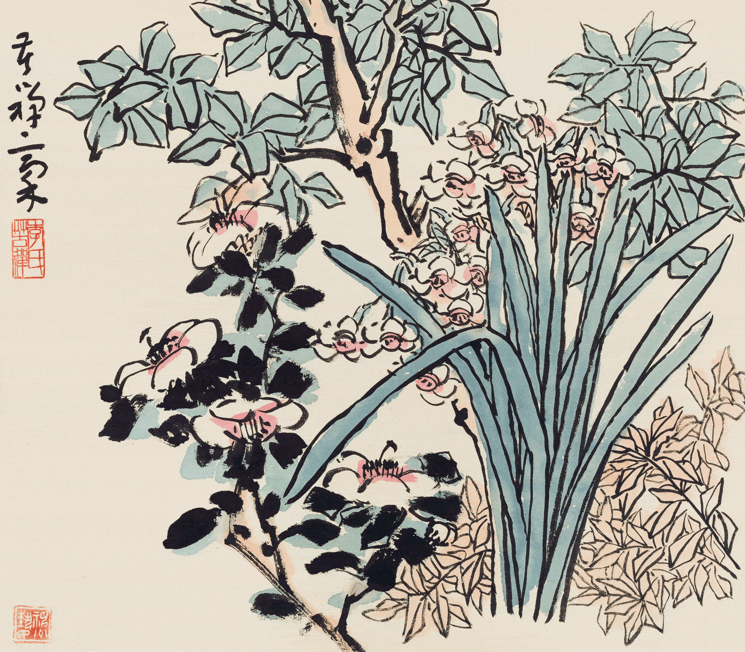 七位大师中国画小册页,美极了