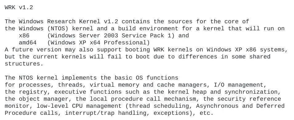 Windows XP源码泄露丨大东话安全