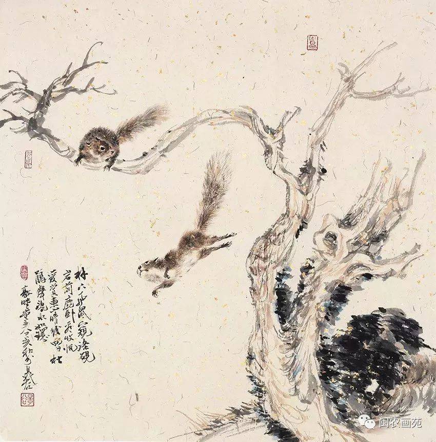 他画 生肖鼠 形神毕肖,意趣盎然!