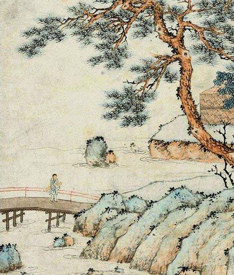 情深义重,思念好友,文徵明绘《潇湘生远情》