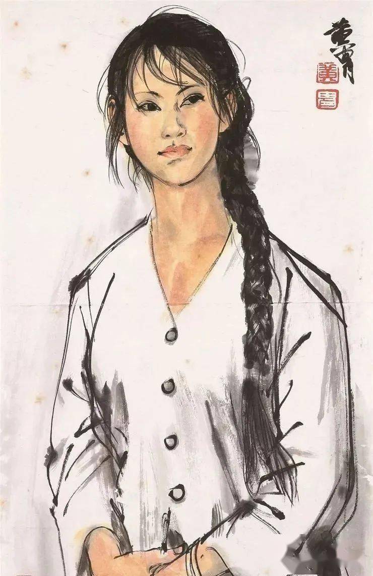 黄胄画的浴女,你可见过