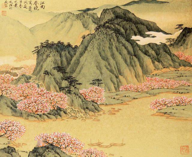 宋文治泼彩山水,让人沉醉!