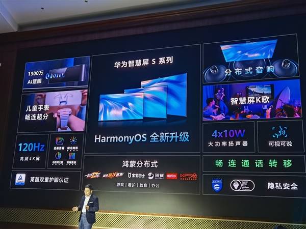 搭载全新鸿蒙OS!华为智慧屏S系列发布:120Hz全面屏、180度旋转AI摄像头
