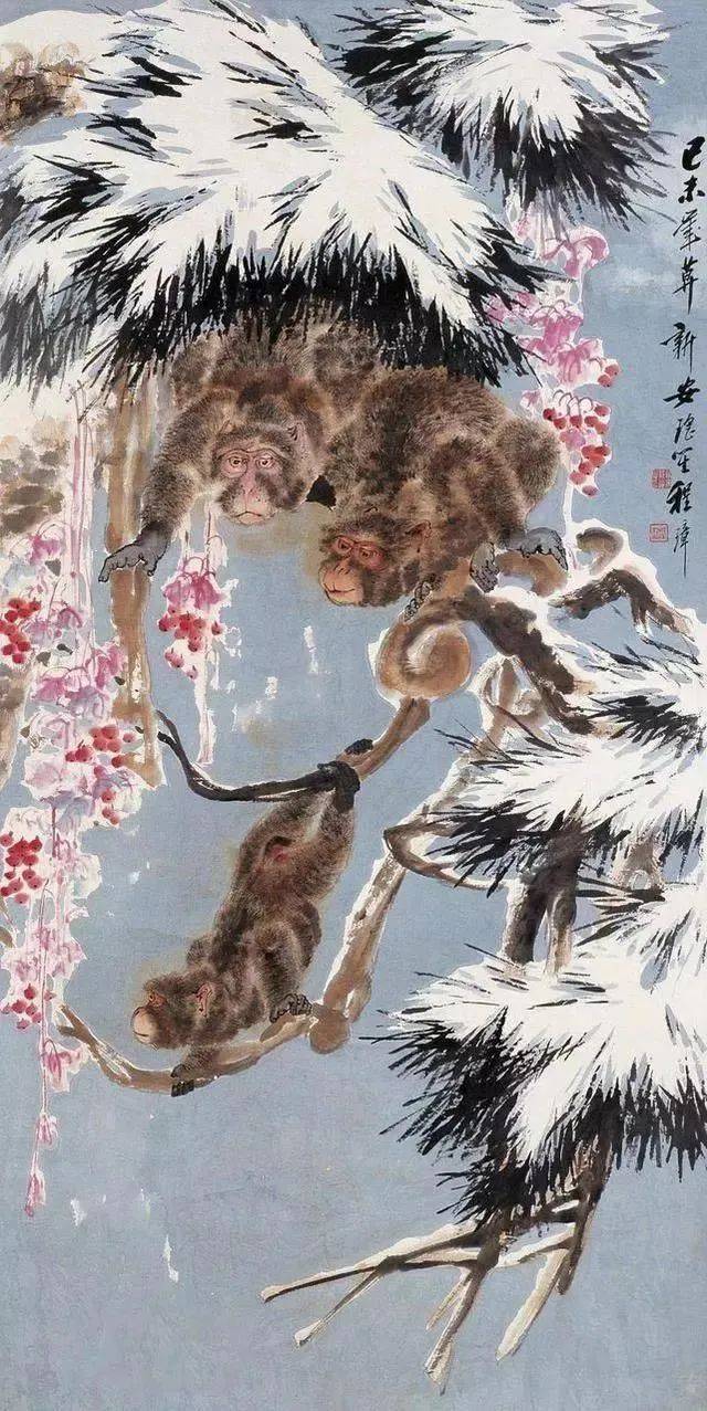 海派大师画动物,栩栩如生