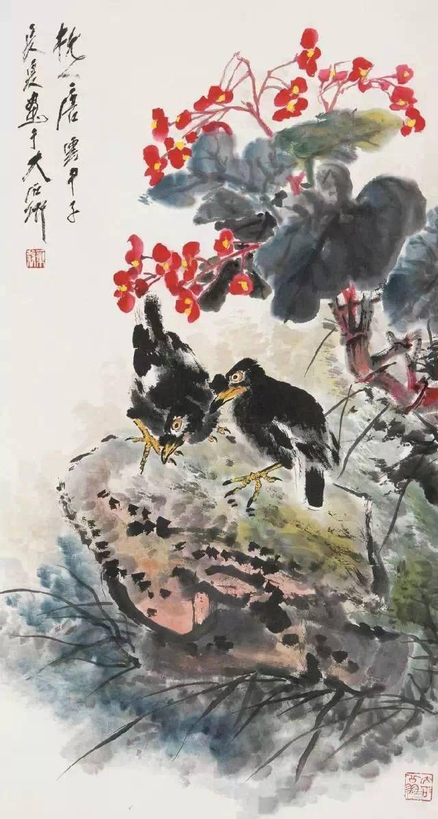 这四位老人家的花鸟,百看不厌!