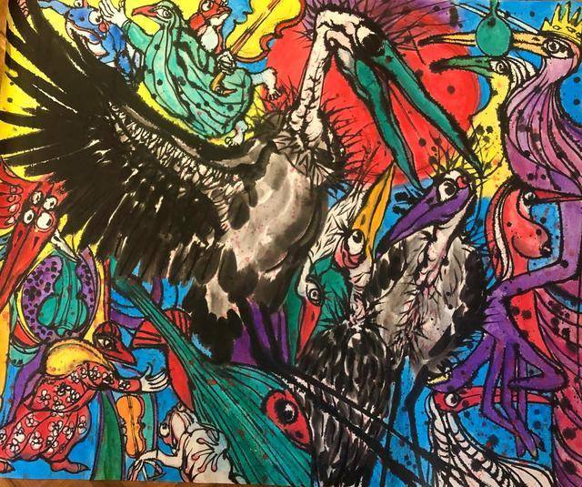 彩墨光华当代艺术——姜宏光绘画作品欣赏