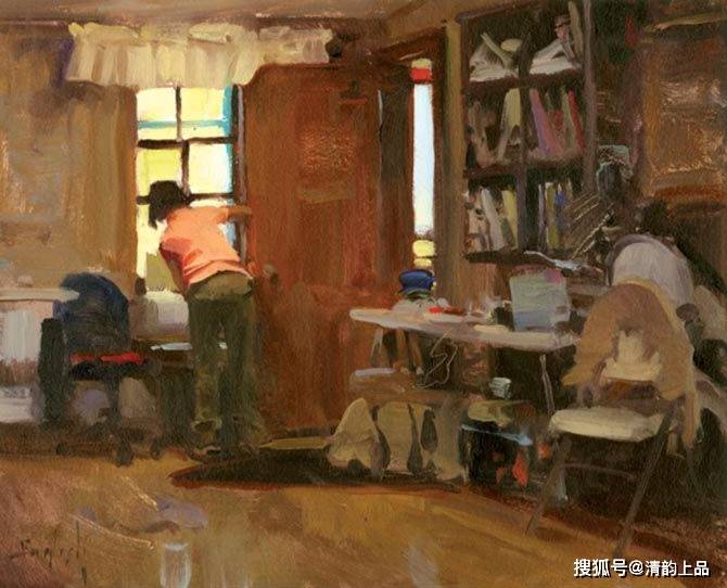 光与色的交响,美国画家金·英格利什,油画作品欣赏