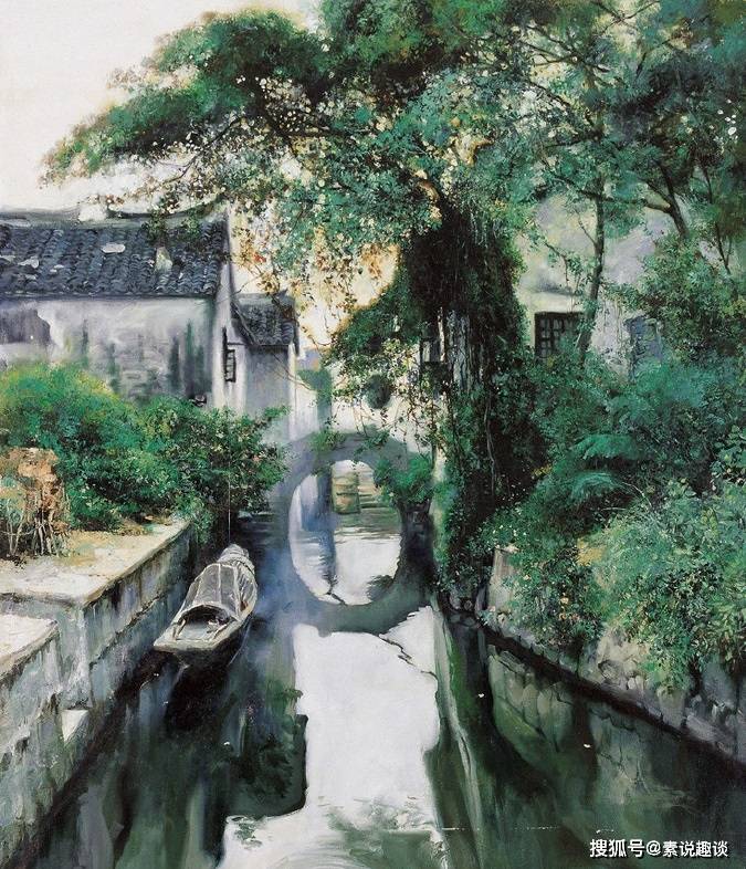 乡村美景油画:如诗如画的独特风格,别有一番家乡的韵味