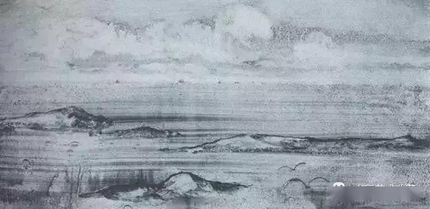 木心诗画:你再不来 我要下雪了