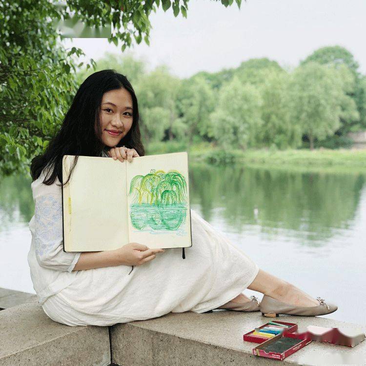 92年中国最美插画师,闭关一年画洛神,一笑倾城