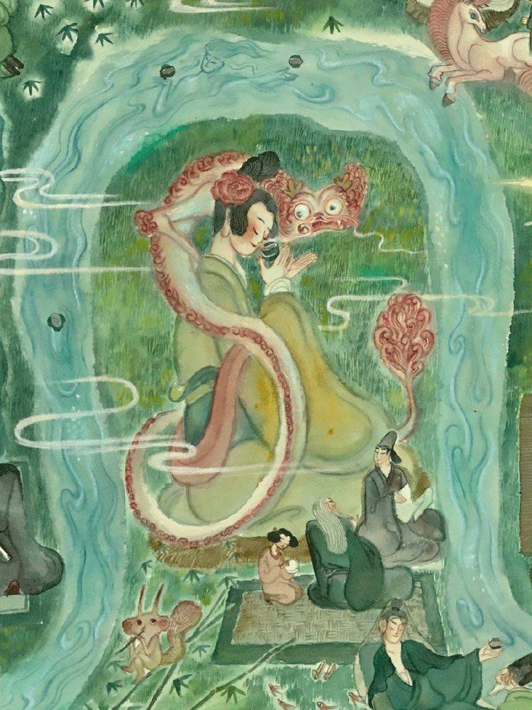 92年中国最美插画师,闭关一年画洛神,一笑倾城