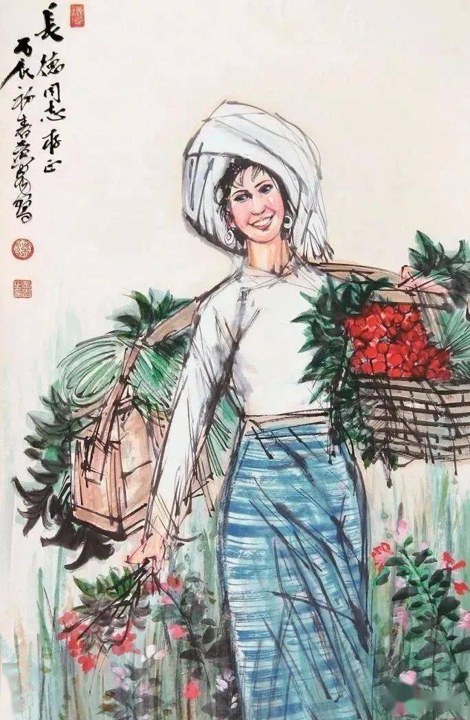 黄胄画的浴女,你可见过