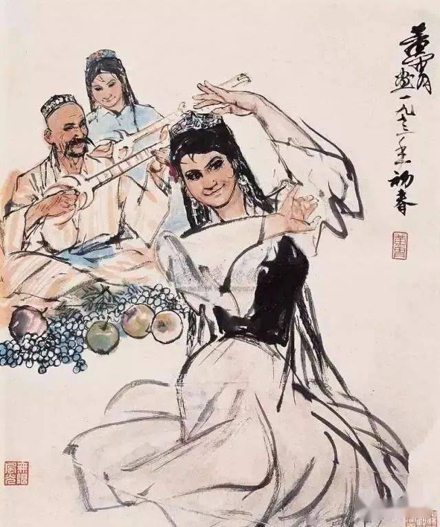黄胄画的浴女,你可见过