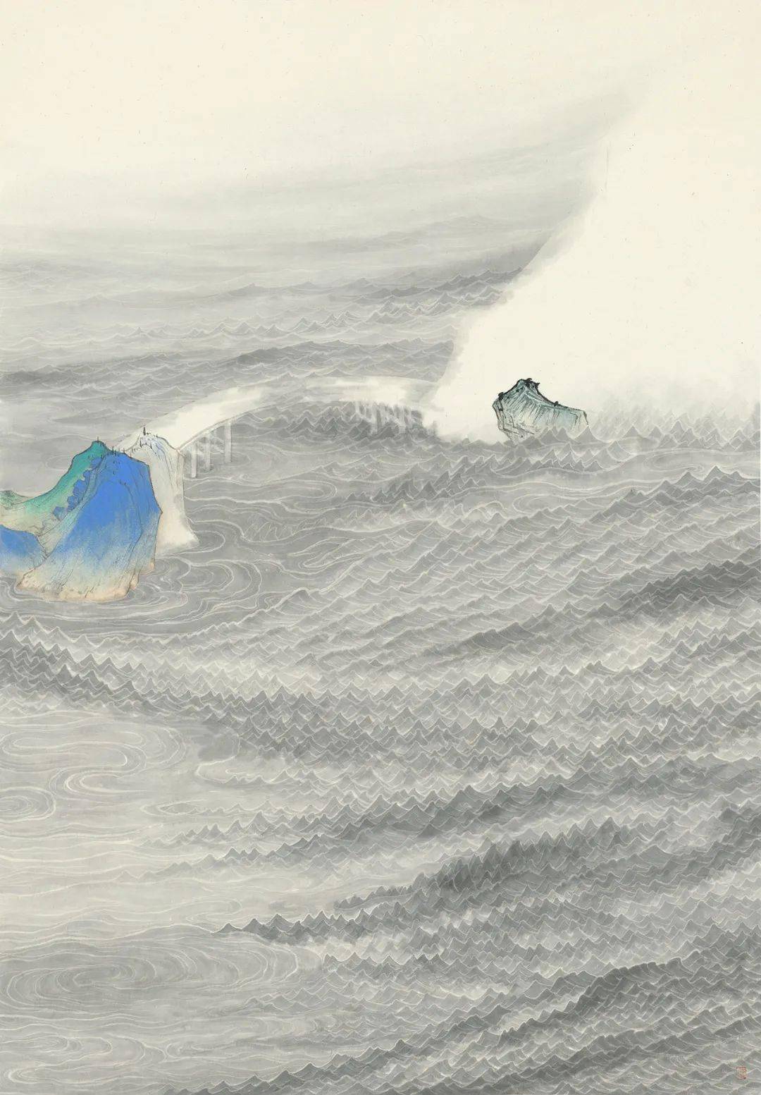 他与“水性”博弈,进行着“水的突围”,独辟蹊径走出了全新的创作之路