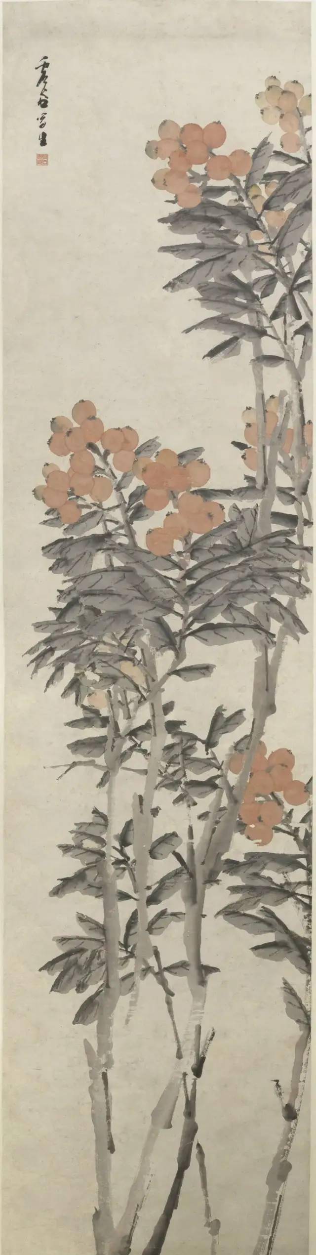 “小满枇杷半坡黄”,画里的枇杷味更诱人哦