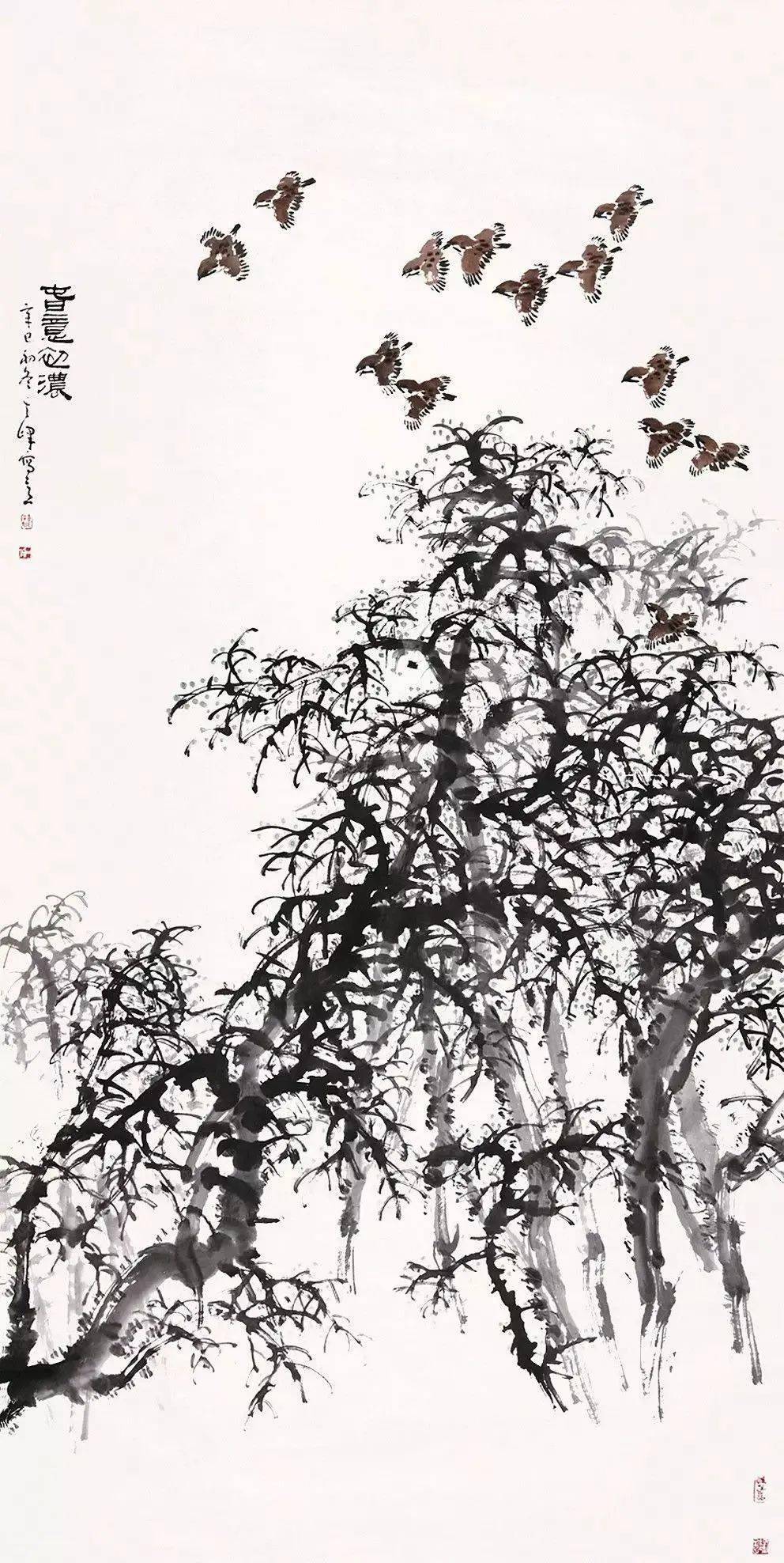 绘画一落笔就制造了一个矛盾,处理好矛盾画才耐读贵在曲折变换间