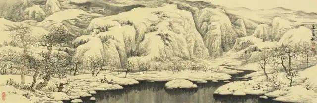 100幅山水雪景的画法(一生受益的国画教程~)