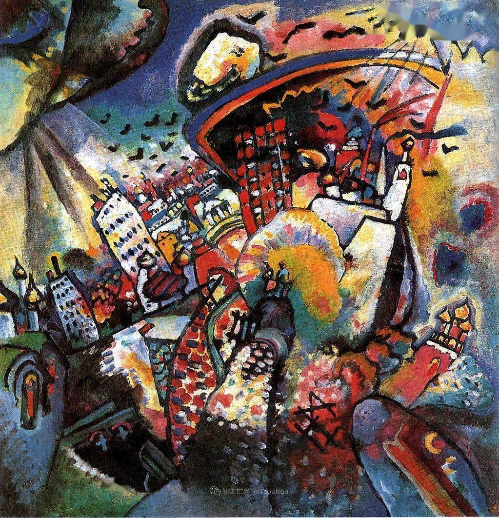 俄罗斯艺术家瓦西里·康定斯基将色彩与音乐等同起来的画家作品欣赏