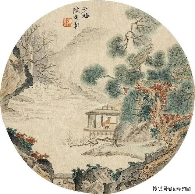 他画里尽是文人的雅致,题诗作画弹琴,最好的生活莫过于此