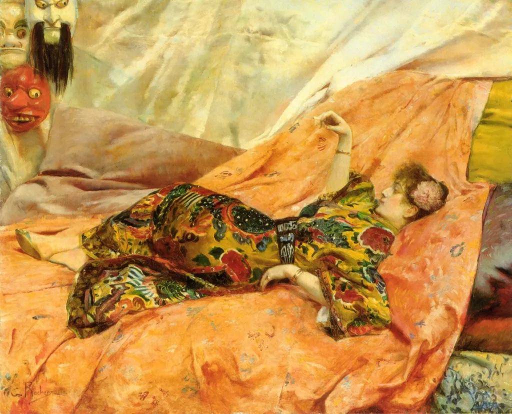 历史装饰画家罗切罗斯,以一种感性的自然主义风格来绘画作品